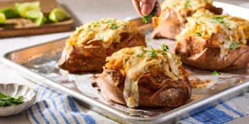 the pioneer woman's enchilada stuffed sweet potatoes recipe