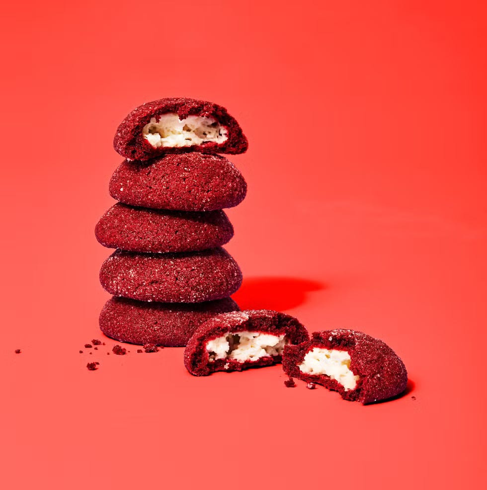 valentines day desserts stuffed red velvet cookies
