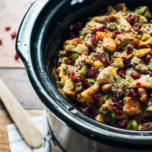 stuffing recipes slow cooker pear sausage stuffing