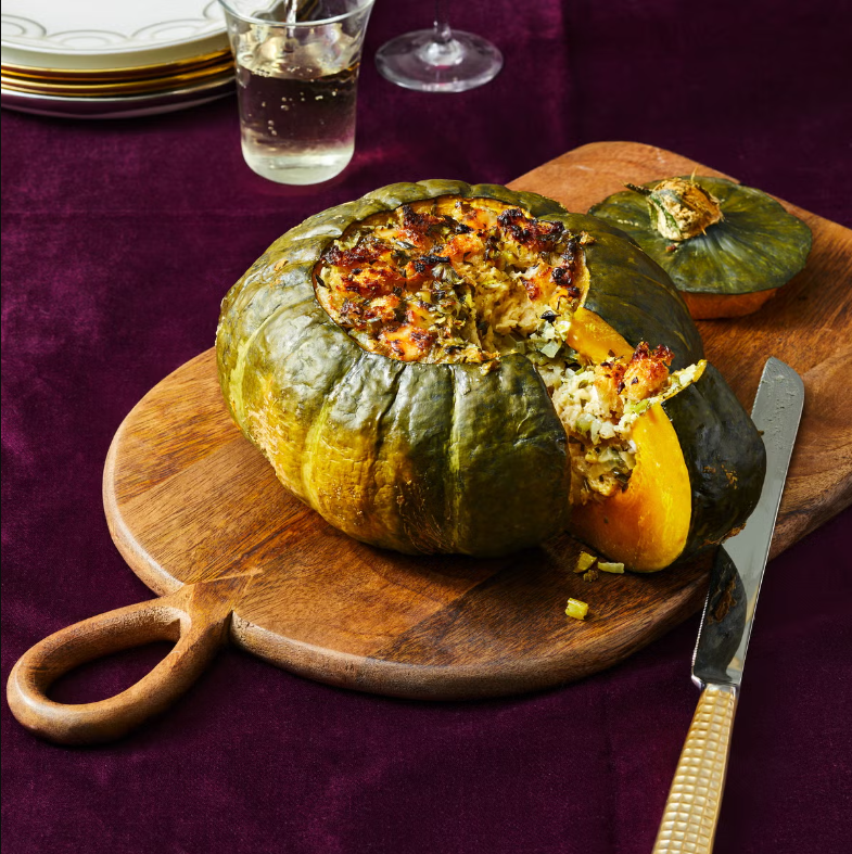stuffing stuffed kabocha squash