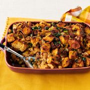 the pioneer woman's stuffing with chorizo and poblanos recipe