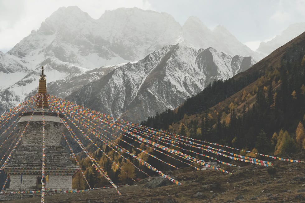 Mountainous landforms, Mountain, Mountain range, Sky, Highland, Hill station, Hill, Valley, Architecture, Landscape, 