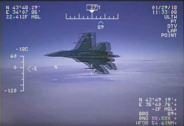 Pentagon: Russian Flanker Had Near Miss With U.S. Air Force Jet