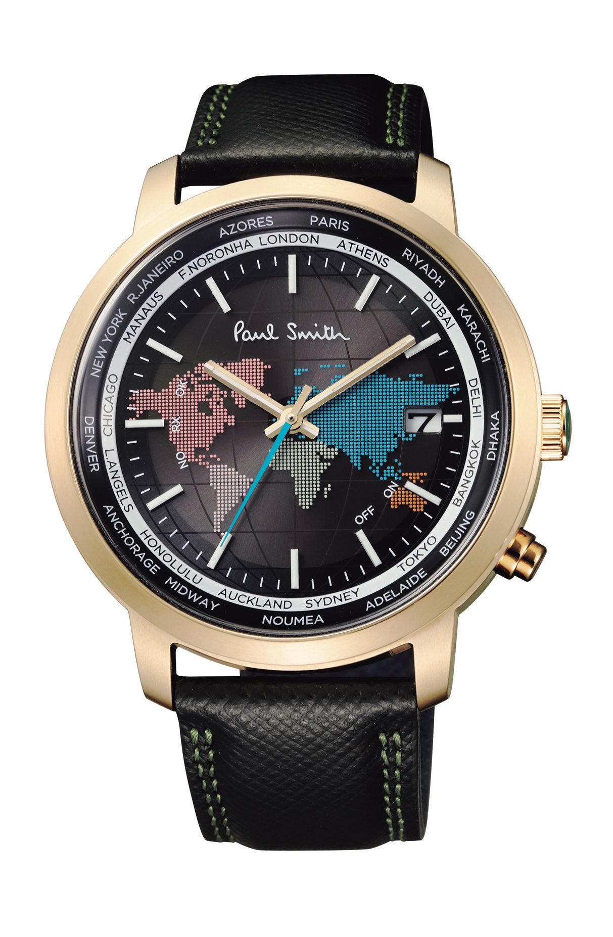 Paul Smith ポールスミス World Traveller KL5-326-70 電波ソーラー