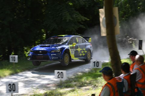 Subaru Goodwood rally stage