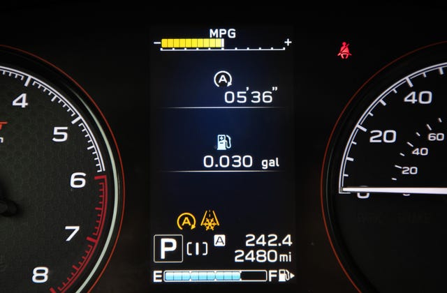 Subaru's New Feature Tracks Fuel Savings from Engine Stop/Start