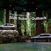 Subaru stand New York auto show