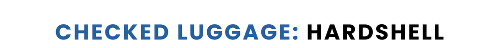 checked luggage: hardshell checked luggage: hardshell