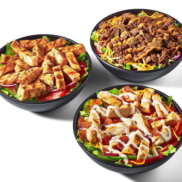 subway protein bowl