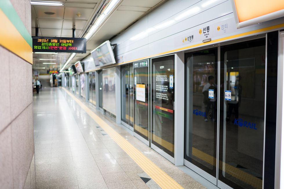 subway station in seoul, south korea