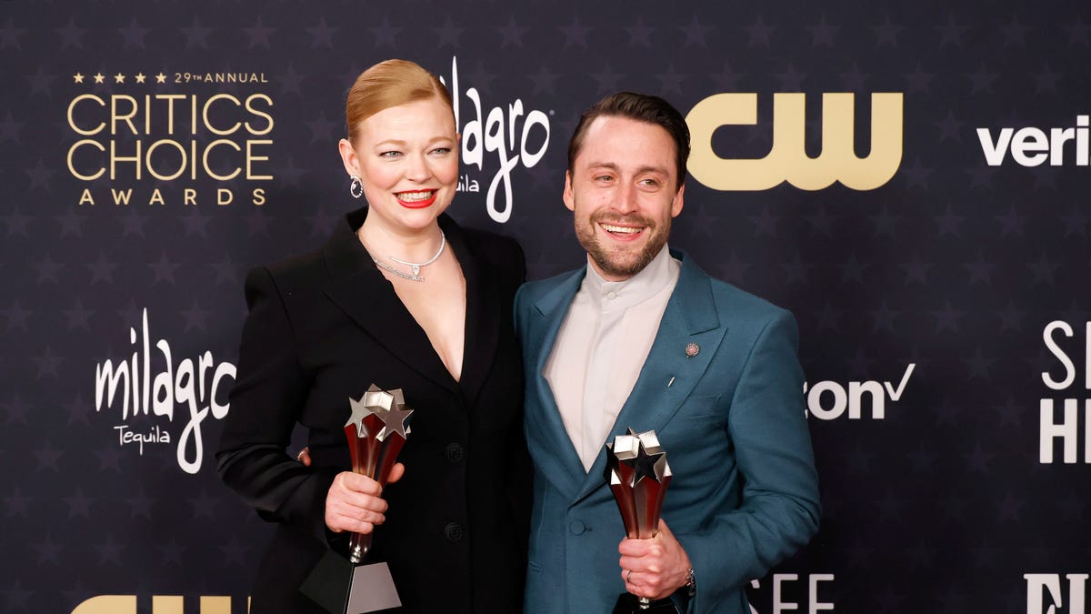 Kieran Culkin and Sarah Snook Reunion