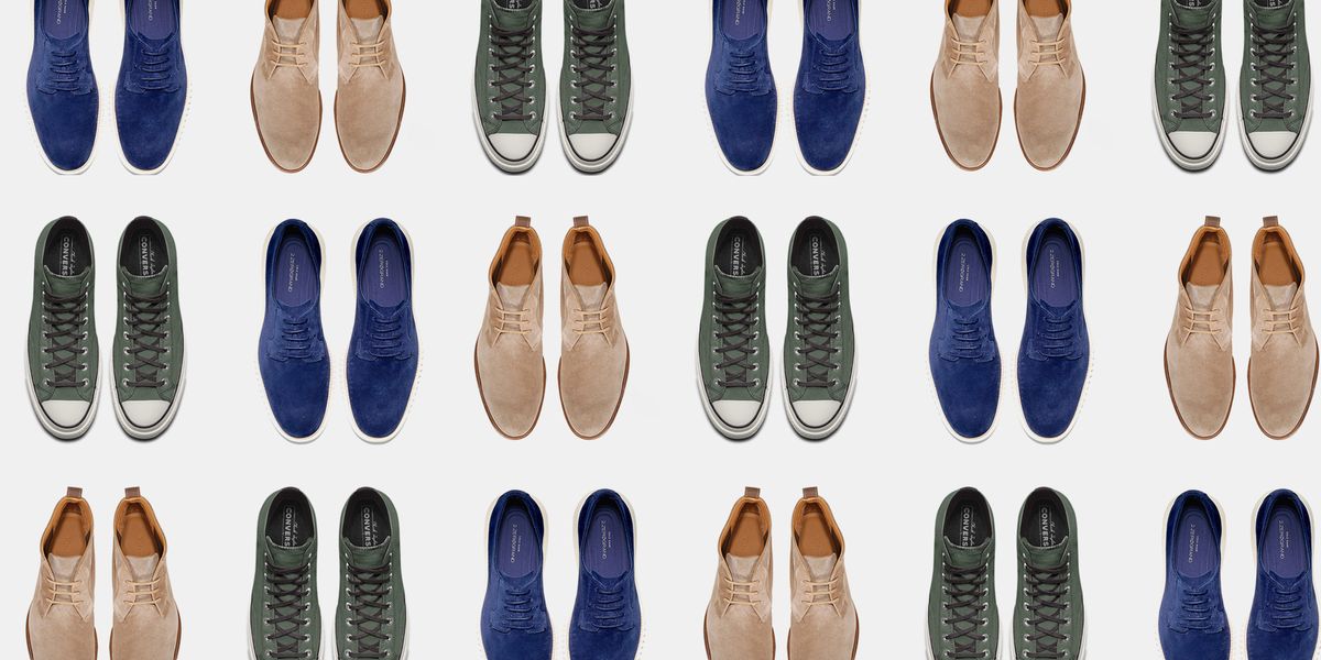 men's suede shoes and sneakers