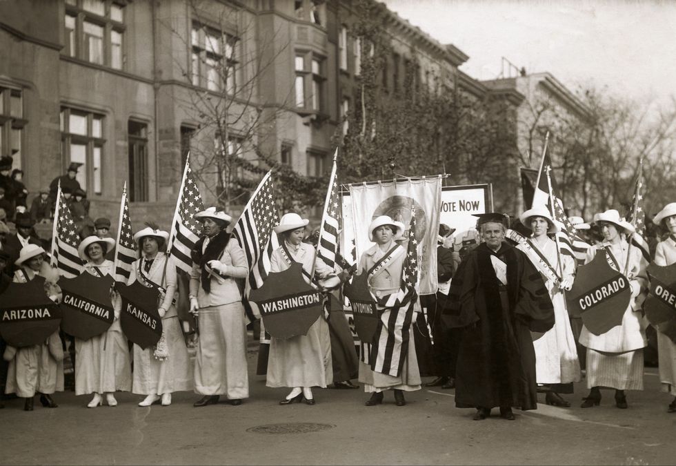 suffragette meeting in new york