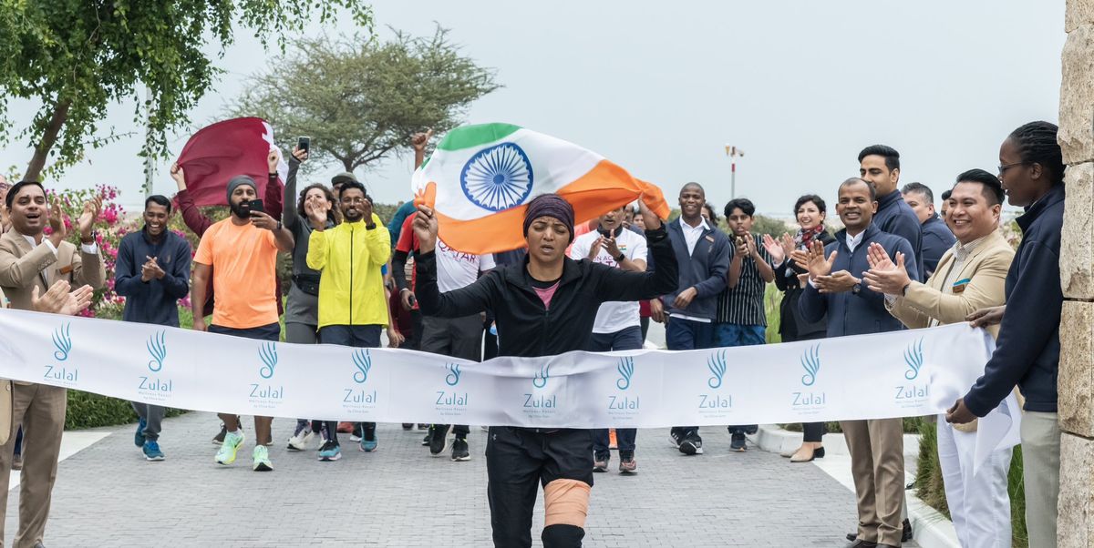 La coureuse indienne Sofia Sofi bat le record du monde Guinness de la course la plus rapide au Qatar
