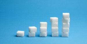 Ascending stacks of sugar cubes