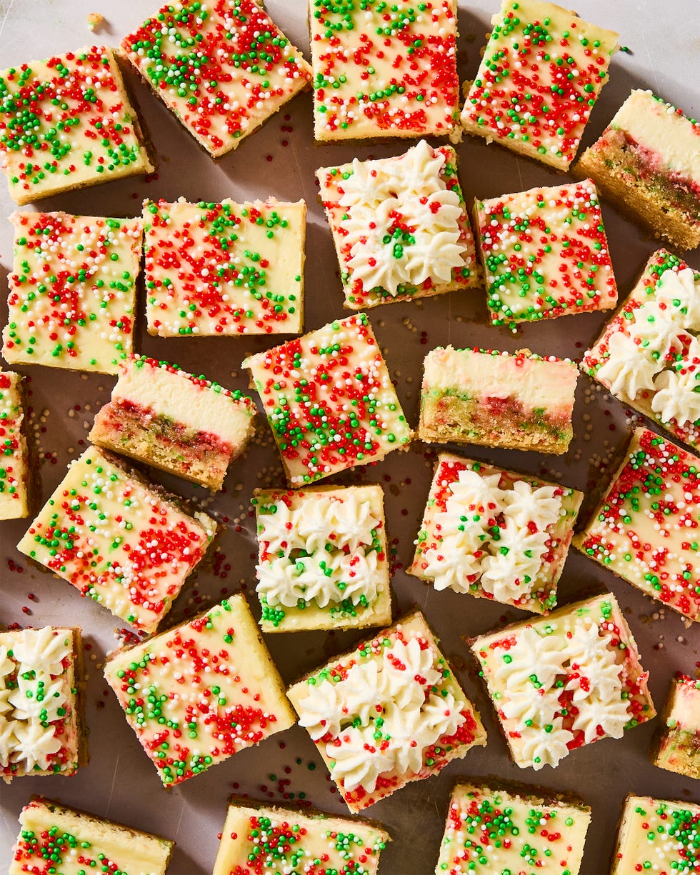 layered sugar cookie cheesecake bars