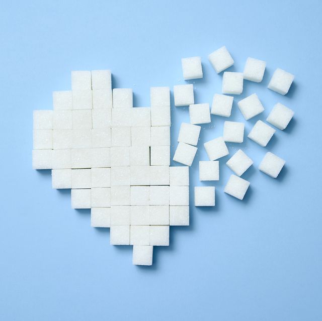 sugar cubes in heart shape