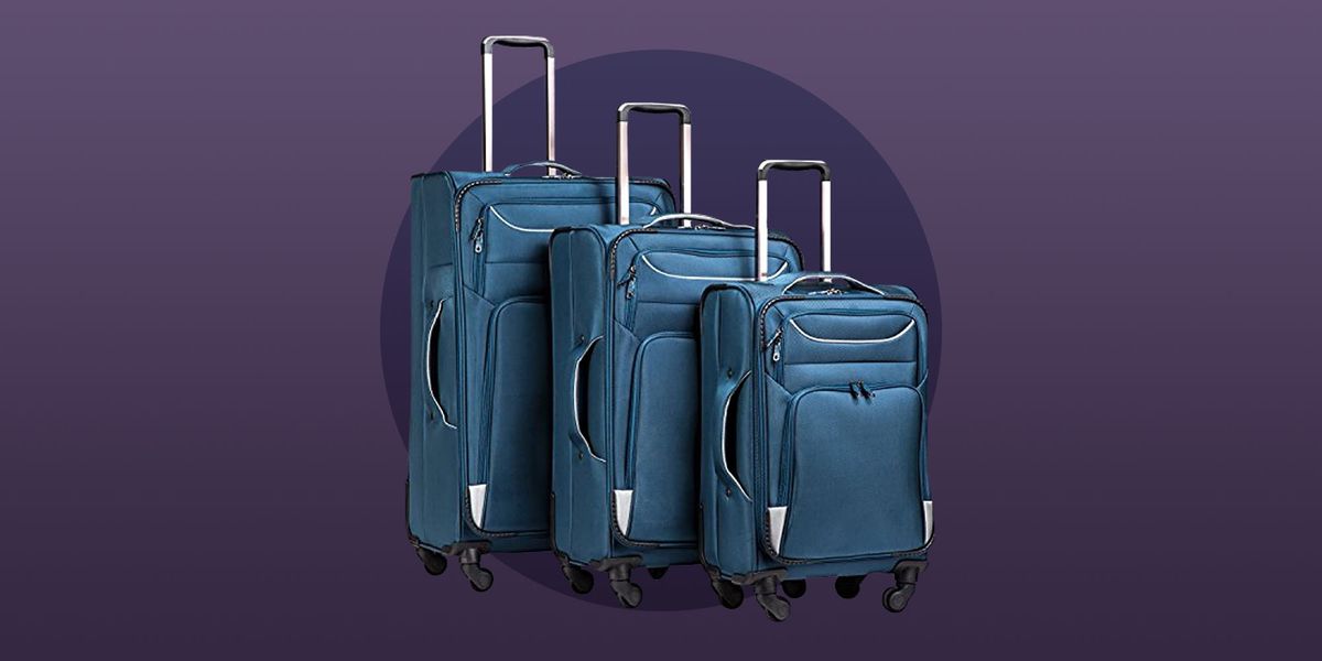 blue coolife luggage 3 piece set suitcase