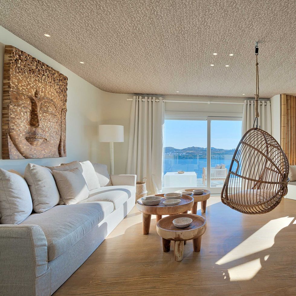 a luxe suite at santa marina, a luxury collection resort, mykonos