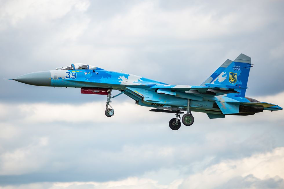 sukhoi su 27 de la fuerza aérea ucraniana