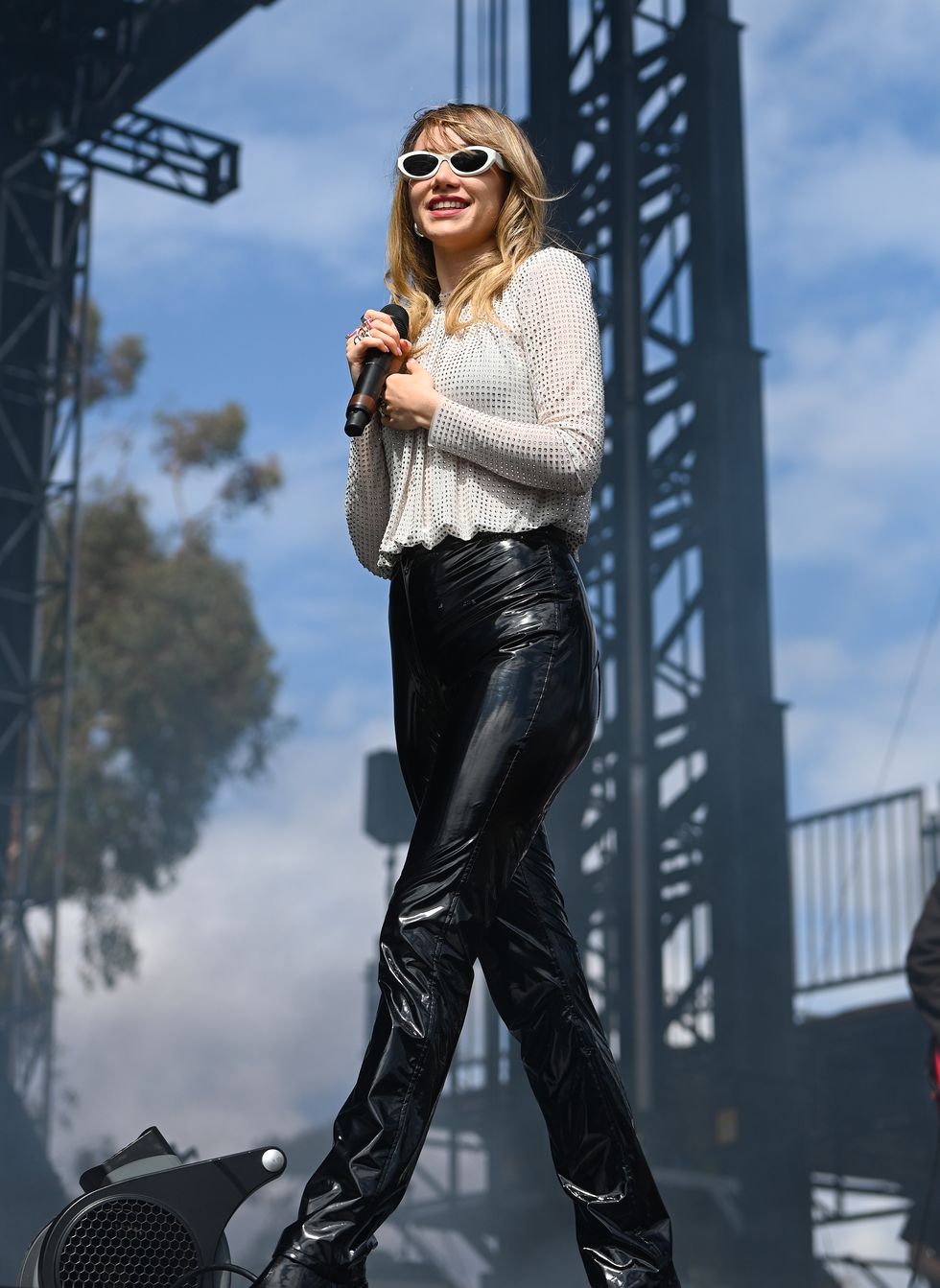 suki waterhouse performs onstage at the 2023 ohana festival held at doheny state beach on october 1, 2023 in dana point, california photo by gilbert floresbillboard via getty images