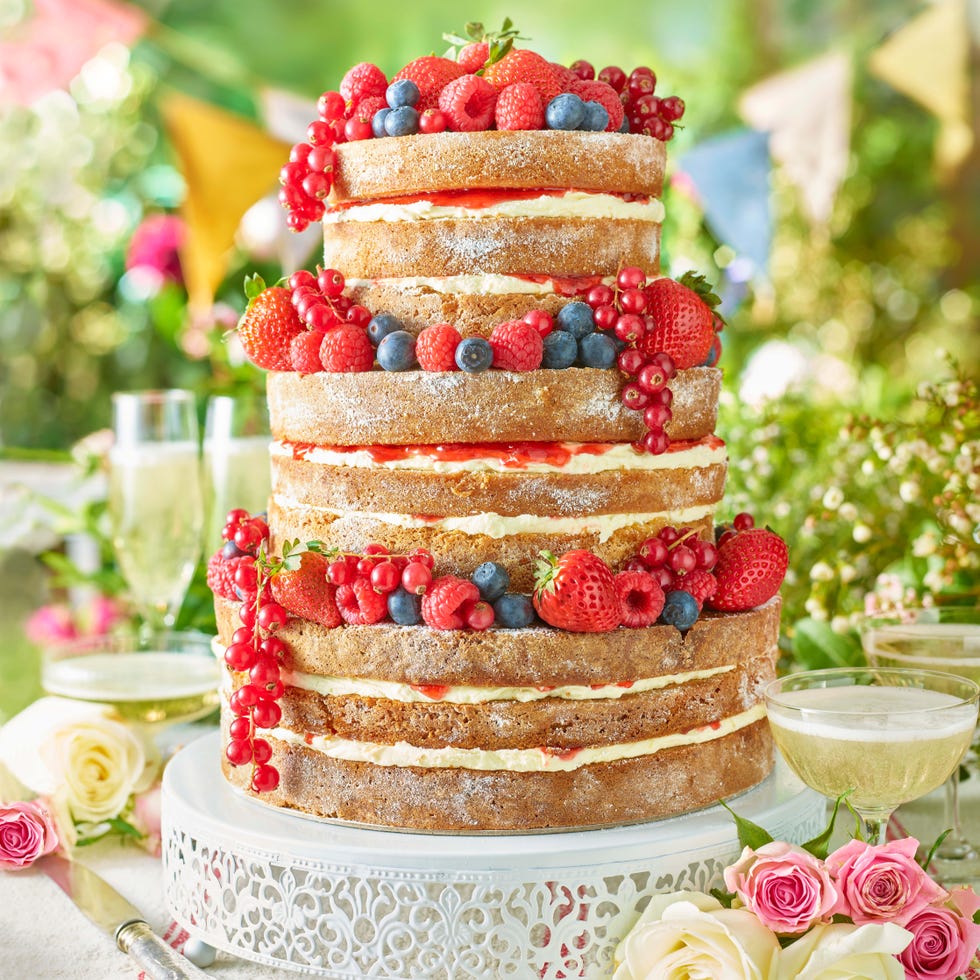 summer berry celebration cake