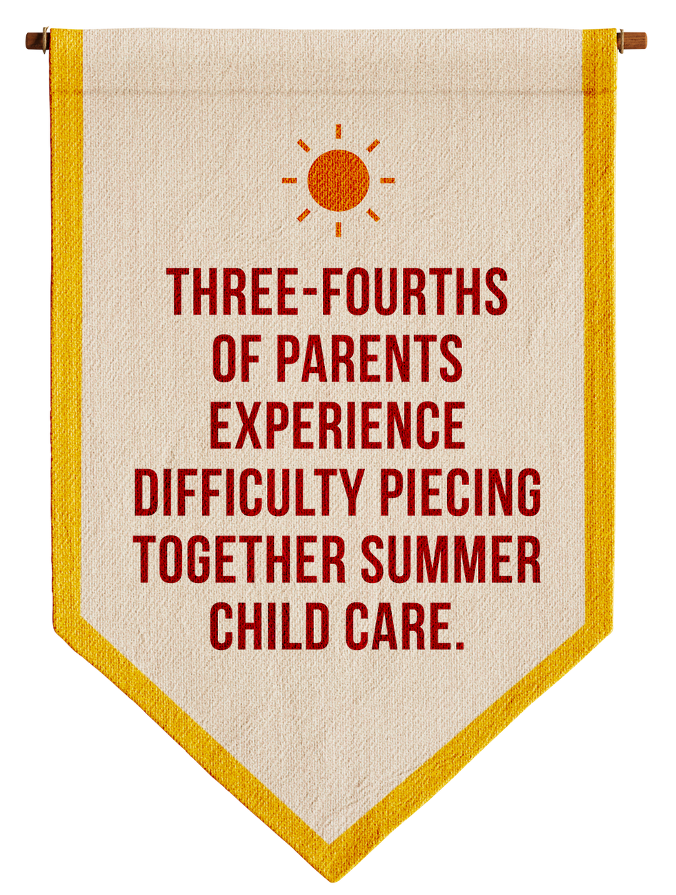 three fourths of parents experience difficulty piecing together summer child care