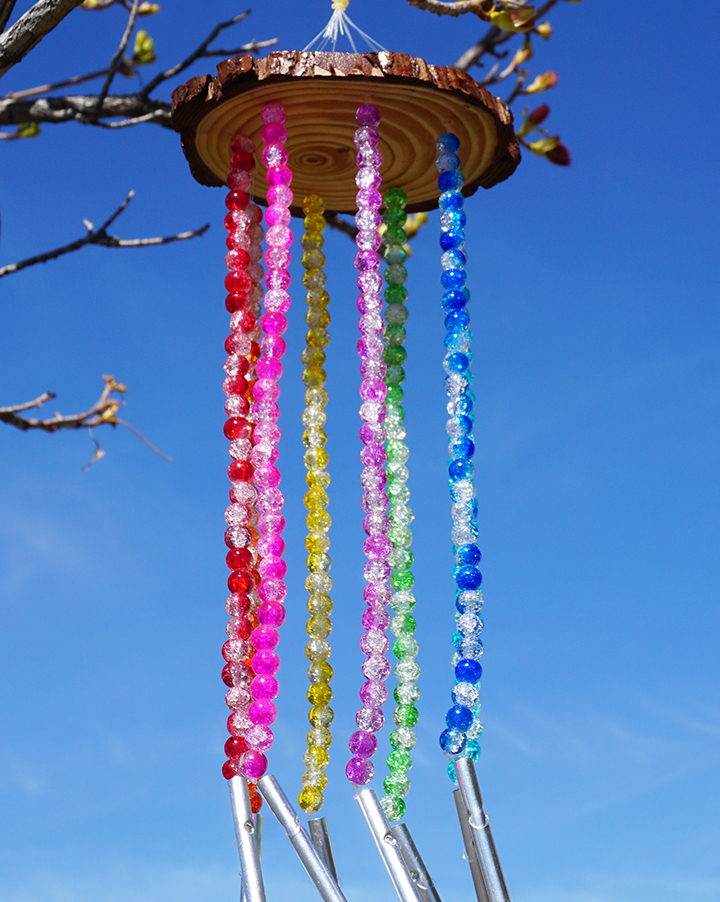 Summer crafts DIY beaded wind chime