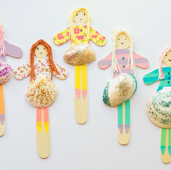 shell people summer crafts for kids