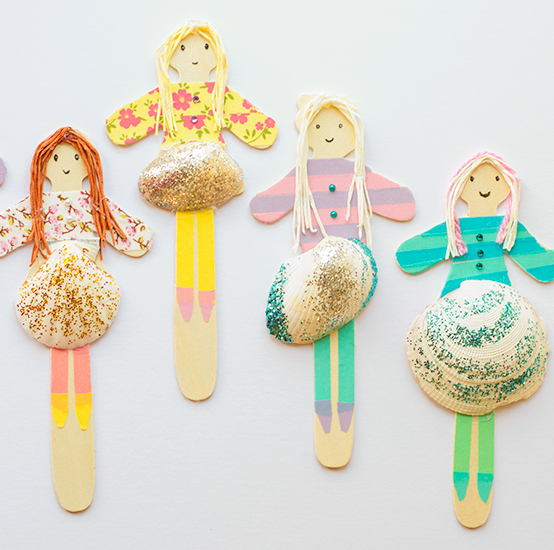 shell people summer crafts for kids