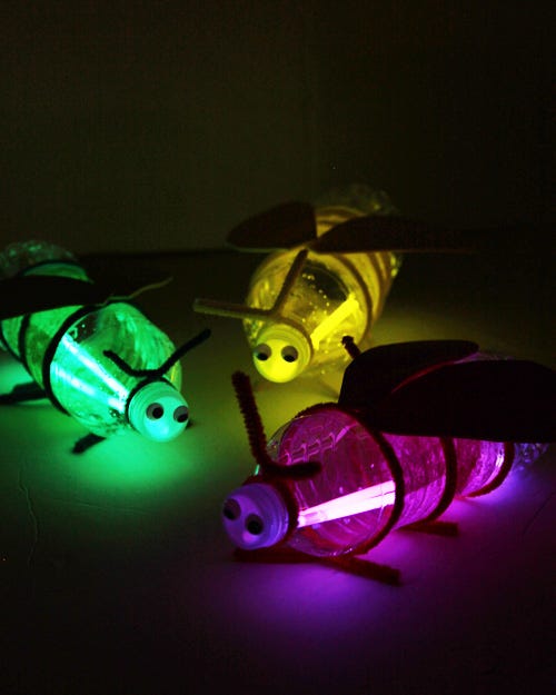 summer crafts summer crafts pop bottle firefly