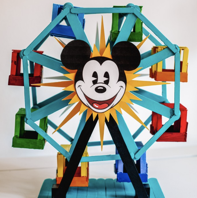 summer crafts popsicle stick ferris wheel