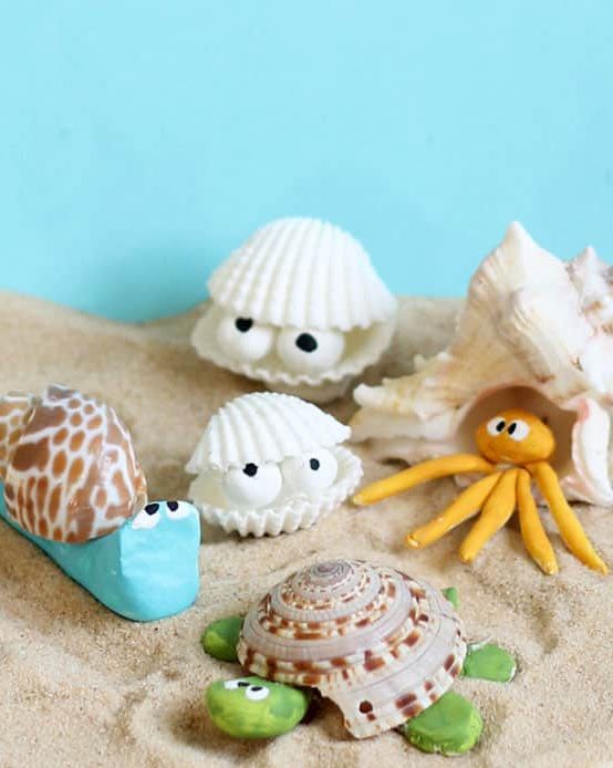 summer crafts seashell creatures