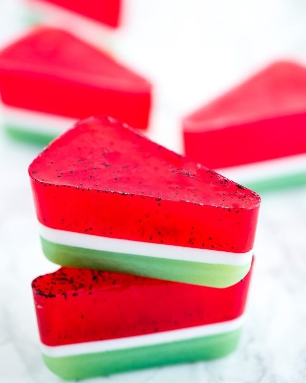 summer crafts watermelon soap