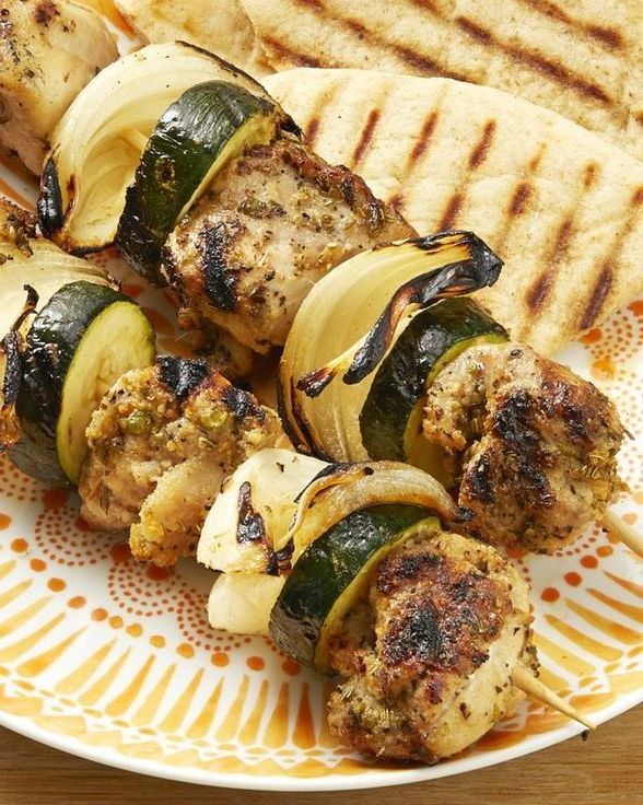 summer dinner recipes greek chicken kebabs