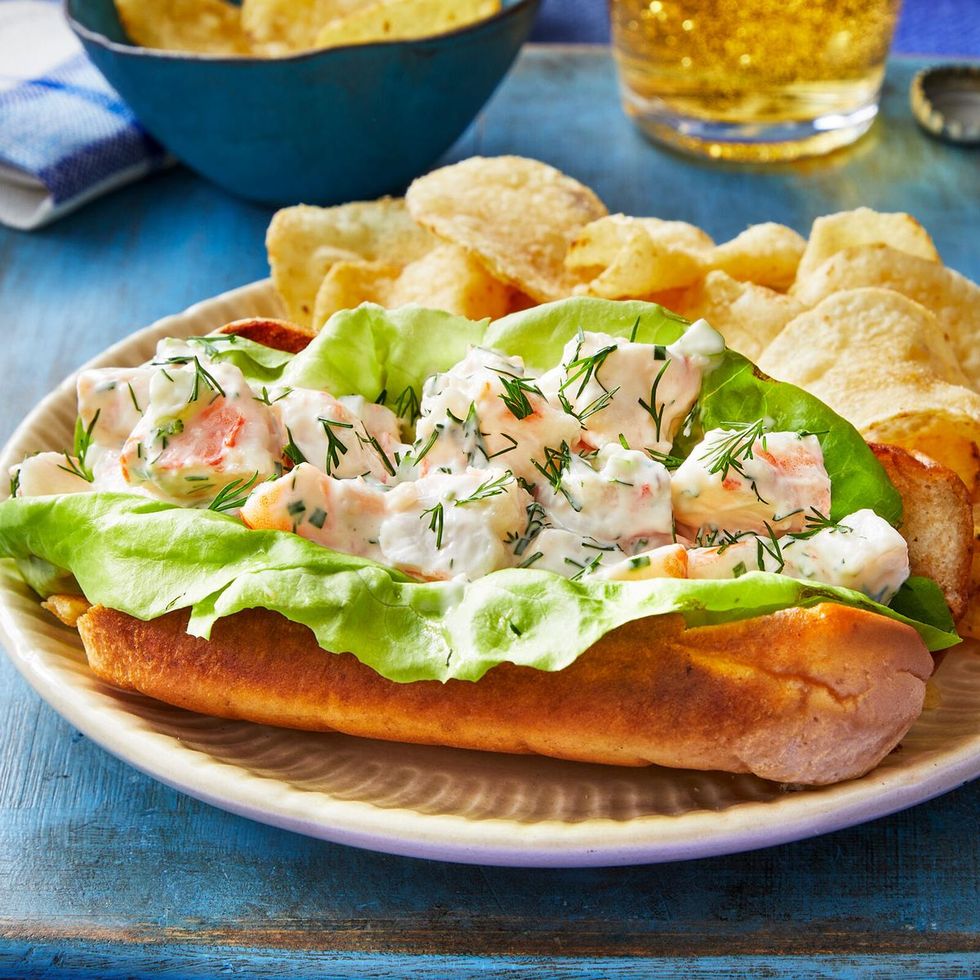 summer dinner recipes shrimp salad roll