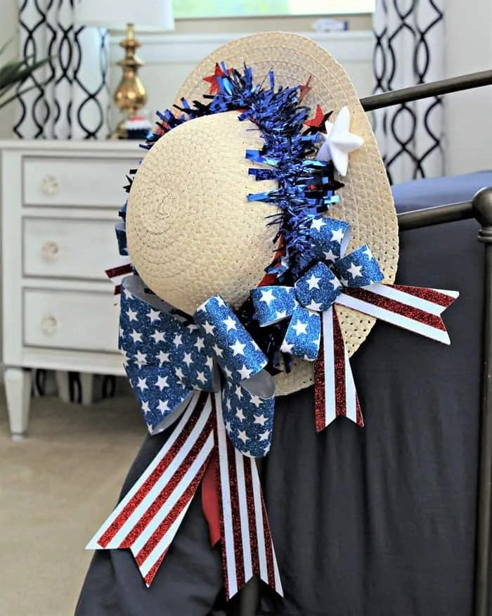 summer hat ribbon 4th of july wreaths