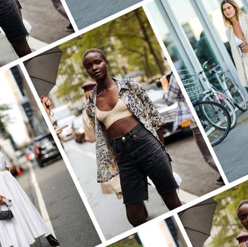a collage of women wearing summer outfits in a roundup of the best summer outfit ideas 2023