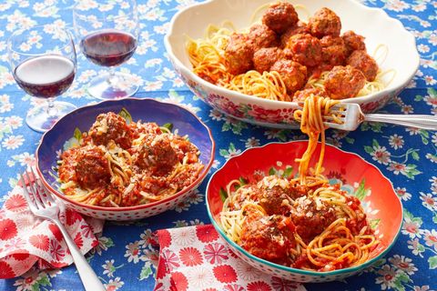 summer pasta recipes spaghetti and meatballs
