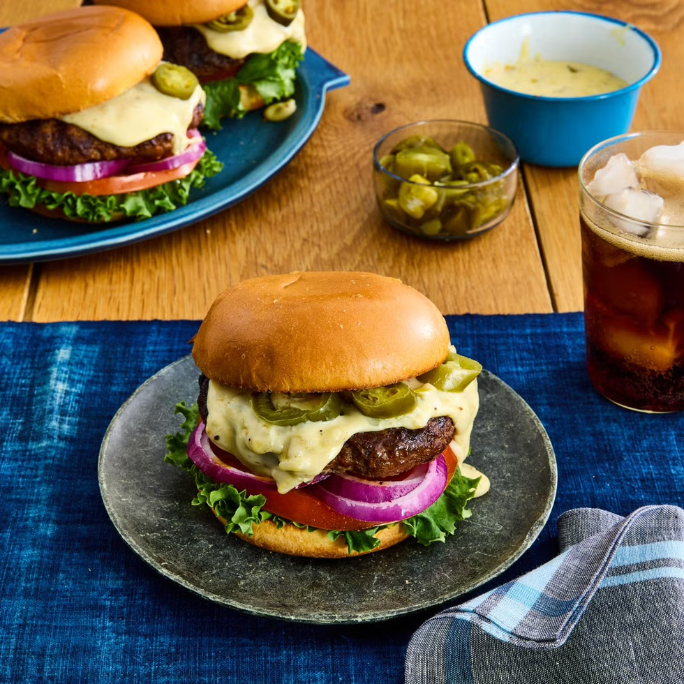 summer recipes summer recipes spicy queso burgers