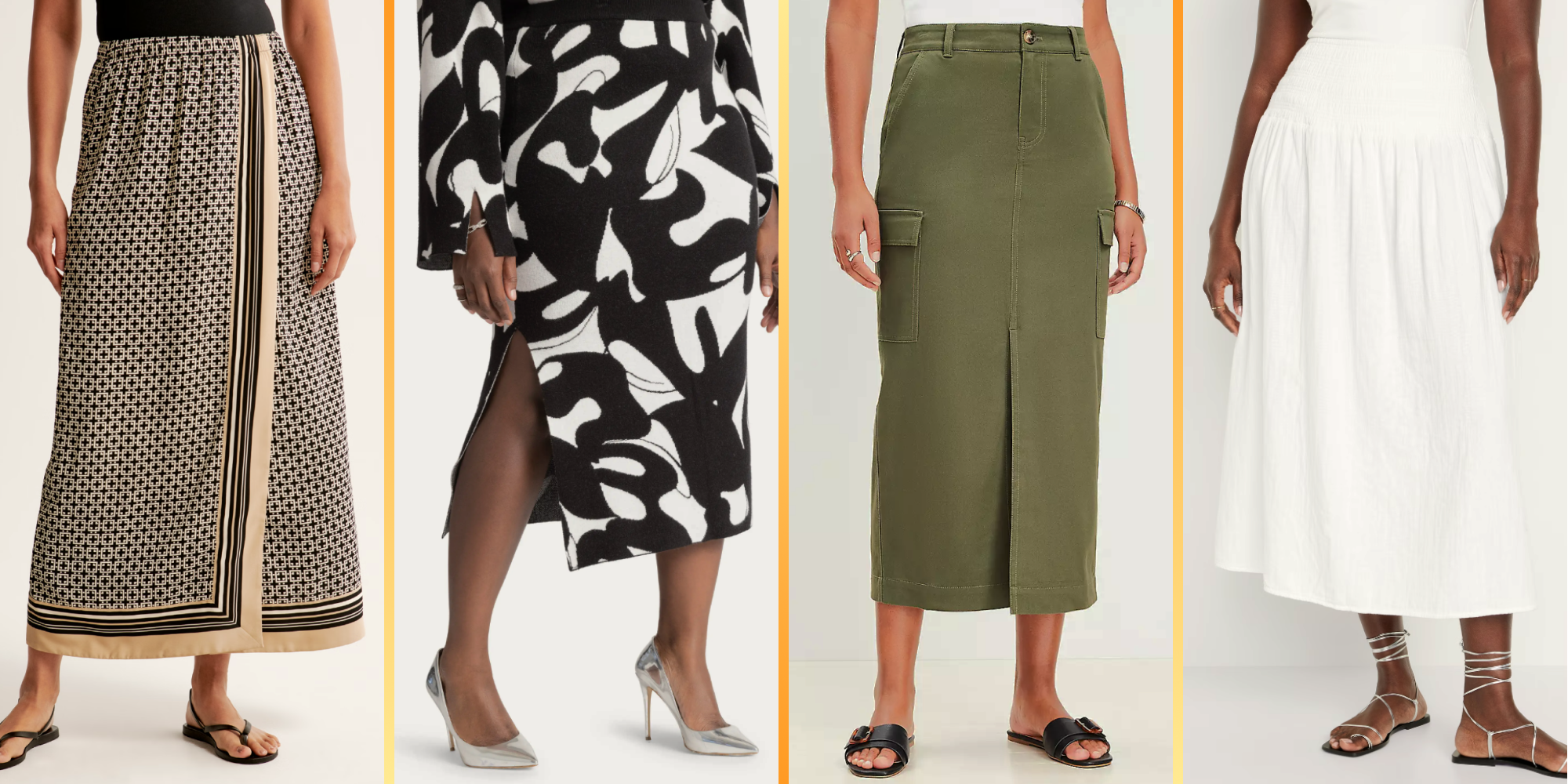 mid length summer skirts