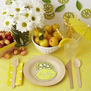 Yellow, Fruit, Food, Plant, Plate, Tableware, Vegetarian food, Still life, Dishware, Produce, 