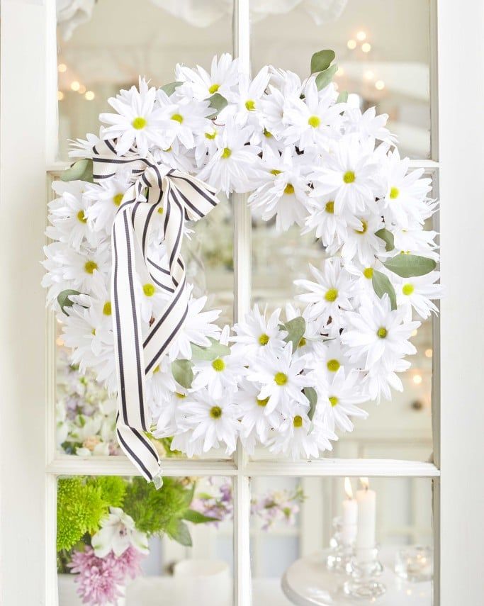 summer daisy wreath