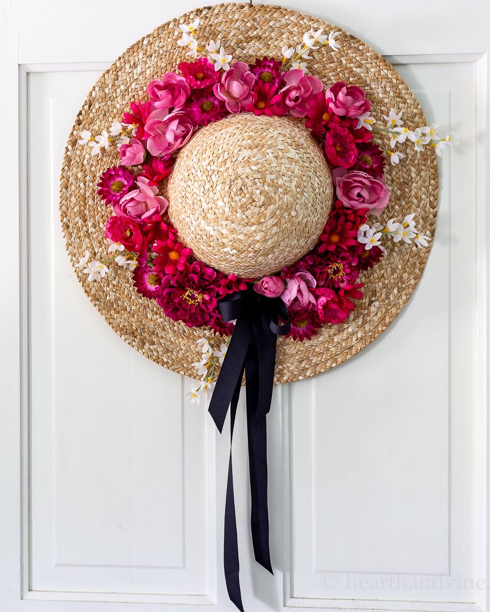 summer hat wreath