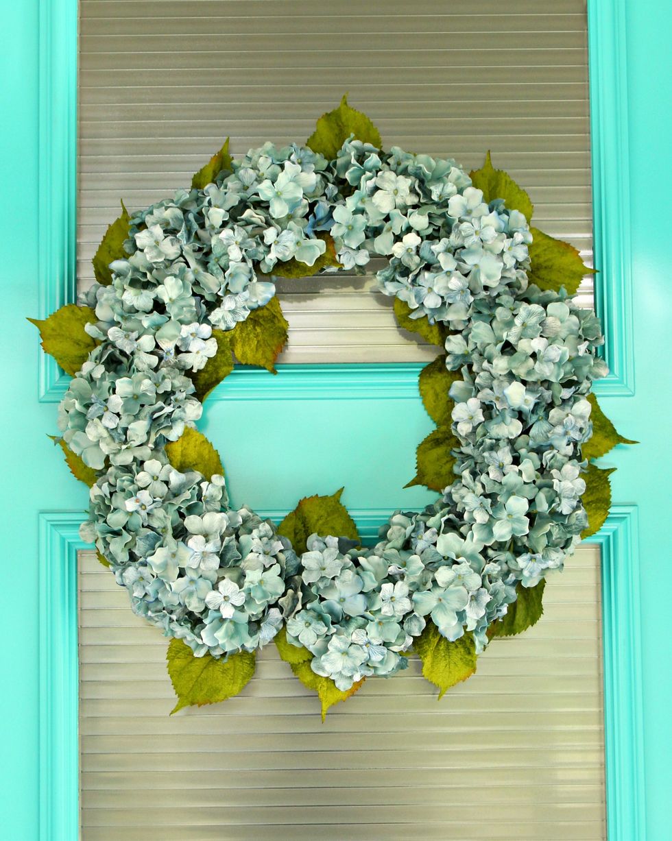 hydrangea summer wreath
