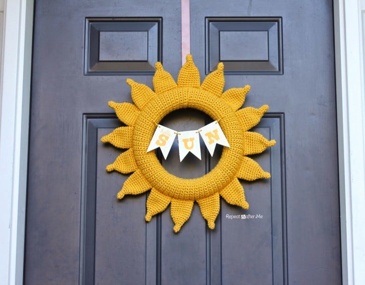 Sun Wreath - Summer Wreaths