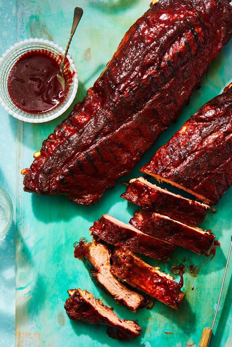 sunday dinner ideas blackberry glazed ribs blackberry glazed ribs with sauce on the side