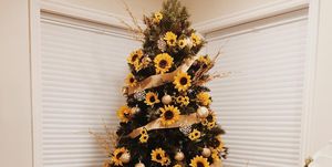 sunflower christmas tree
