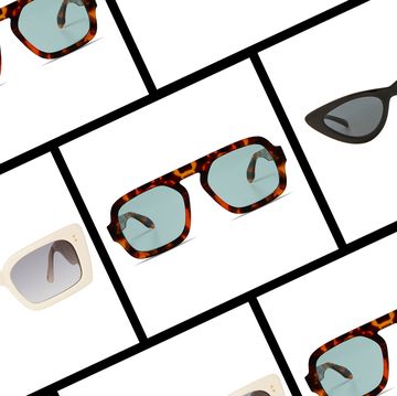 a collage of sunglasses to illustrate a guide to editors best sunglasses of 2023