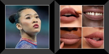 suni lee at olympics, lip pencil